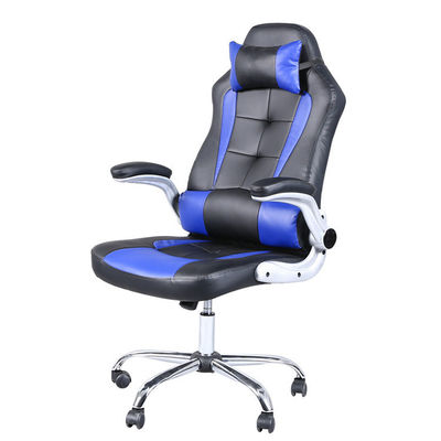 Silla de juego de diseño contemporáneo con reposacabezas y reposabrazos ajustables