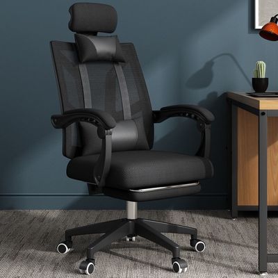 Silla de oficina de malla de espalda alta para juegos de oficina en el hogar y estudio Silla de PC reclinable giratorio