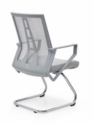 Silla de oficina de malla azul giratoria ajustable para estilo de diseño moderno y asientos cómodos