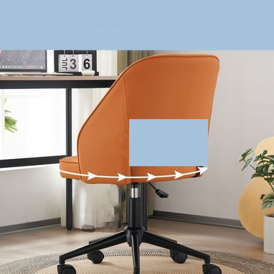 Silla de oficina pequeña para adultos con ruedas y soporte lumbar PU Ciclo posventa de 3 años