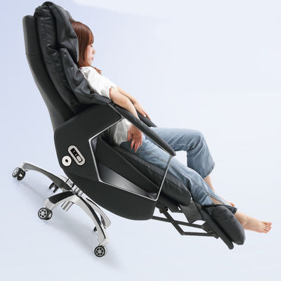 Silla de computadora automática de cuero con respaldo alto silla de oficina reclinable para usuarios grandes y altos