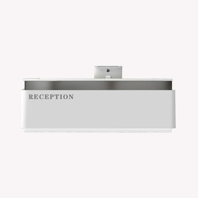 Sencillez Estilo de acero inoxidable Escritorio de caja para salón de belleza Tienda de ropa 10
