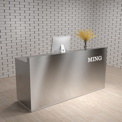 Mesa de recepción OEM con cajones y gabinetes hechos de cartón de melamina MDF/MFC E1