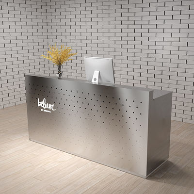 Mesa de recepción OEM con cajones y gabinetes hechos de cartón de melamina MDF/MFC E1