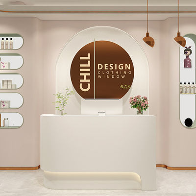 Despacho de servicio de consultoría curvado para salón de uñas