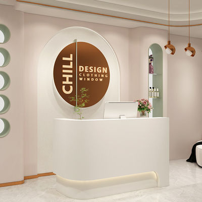 Despacho de servicio de consultoría curvado para salón de uñas