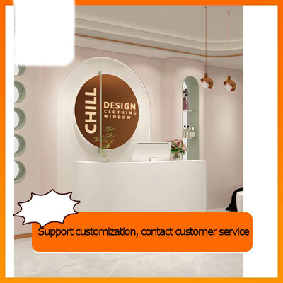 Despacho de servicio de consultoría curvado para salón de uñas
