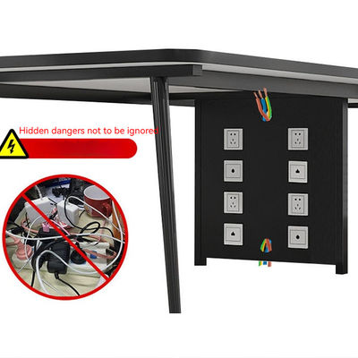 Moderno conjunto de mesa y silla de formación para negociaciones productivas en salas de conferencias