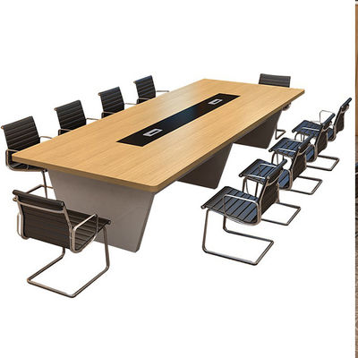 Mesa y silla de negociación de formación de personal rectangular combinación para oficina moderna