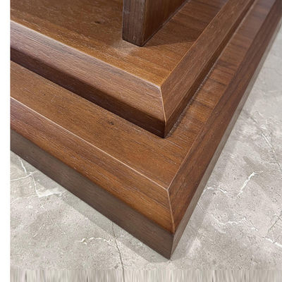 Elegante letrero de madera sólida para el área de conferencias Podium mesa de conferencias simple y moderna
