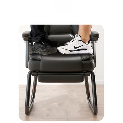 Confortable sedentario marrón arco sueño protector lumbar reclinable silla de PC para la conferencia