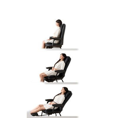 Confortable sedentario marrón arco sueño protector lumbar reclinable silla de PC para la conferencia