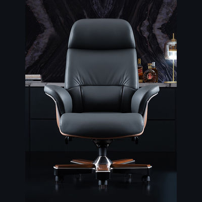 Función de elevación ajustable silla de elevación de lujo ligera italiana de cuero jefe silla de oficina