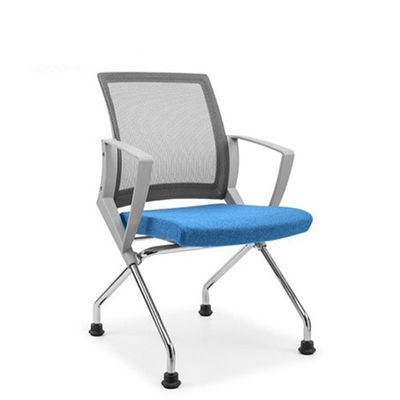 Silla de entrenamiento para estudiantes de escuela de tela de malla de plástico de PP plegable con rueda y sin guía