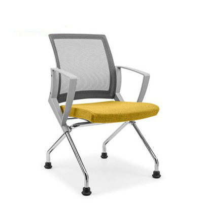 Silla de entrenamiento para estudiantes de escuela de tela de malla de plástico de PP plegable con rueda y sin guía