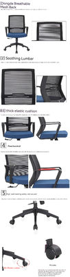 Silla giratoria de trabajo de computadora Silla de oficina de malla ergonómica con durabilidad y porosidad