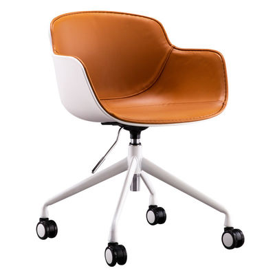 Silla para visitantes de oficina con elevación vertical de altura ajustable y material técnico de cuero