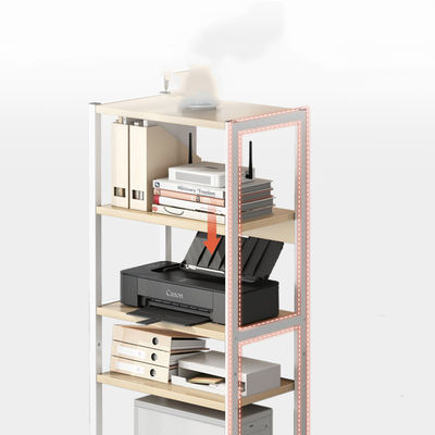 Muebles comerciales Estand de impresora móvil de 3 niveles Organizador de escritorio polivalente