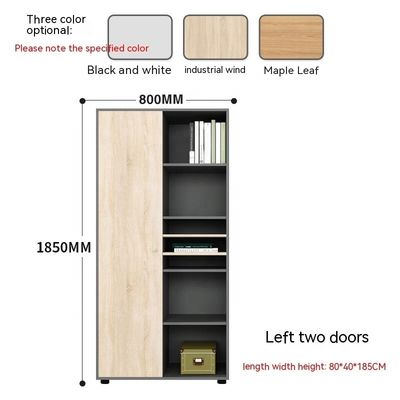 Almacenamiento de datos librería de combinación de archivos de madera para oficina de estilo de diseño simple