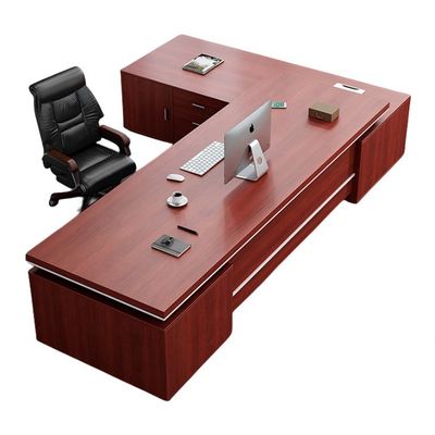 Gran escritorio moderno y combinación de sillas y escritorio para el presidente y el gerente Muebles de oficina