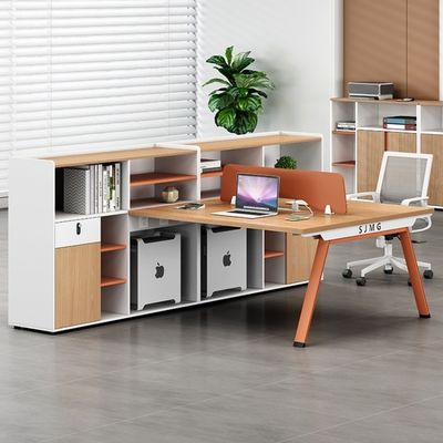 Sencillo Asiento de personal moderno Mesa de trabajo Oficina 6 Cuatro 4 Personas Estilo de escritorio de oficina Modernidad