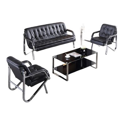 Sofá de oficina sencillo Compuesto de combinación de mesa de café para la recepción de reuniones de negocios modernas
