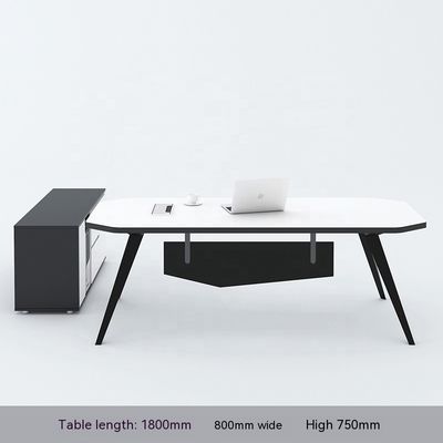Escritorio moderno para una sola persona Escritorio y silla Muebles elegantes para el espacio de trabajo del gerente