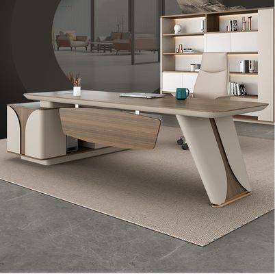 50 mm Mesa de la parte superior de la forma de L Escritorio de escritorio de tamaño personalizado Muebles para oficinas modernas