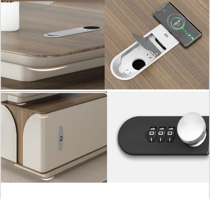 50 mm Mesa de la parte superior de la forma de L Escritorio de escritorio de tamaño personalizado Muebles para oficinas modernas