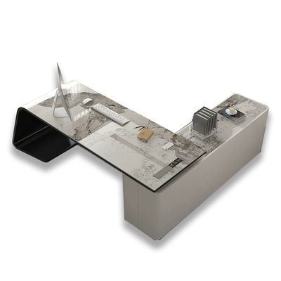 Diseño de muebles de escritorio para el hogar jefe ejecutivo de lujo gris Escritorio De Oficina