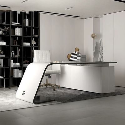 Diseño de muebles de escritorio para el hogar jefe ejecutivo de lujo gris Escritorio De Oficina