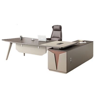 Muebles de oficina confortables Escritorio ejecutivo de madera con servicio de pedido mixto