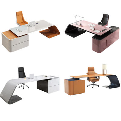 Mesa de escritorio ejecutivo moderno para jefe gerente Muebles de lujo