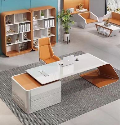 Mesa de escritorio ejecutivo moderno para jefe gerente Muebles de lujo