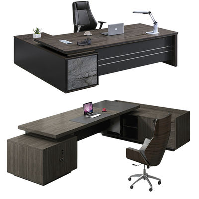 Mesa de oficina grande ejecutiva con muebles comerciales