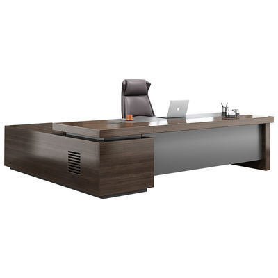 Muebles comerciales Mesa de oficina ejecutiva de madera moderna de 50 mm de espesor