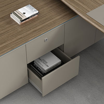Tipo de negocio Diseño moderno de lujo Ejecutivo Mesa de oficina de madera para el director ejecutivo Escritorio