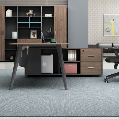 Escritorio para el jefe Mesa de oficina curva de madera moderna