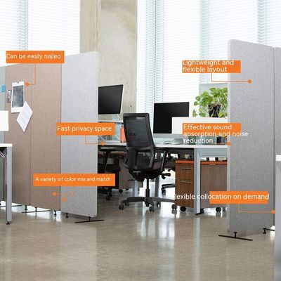 Pantalla plegable moderna y elegante que absorbe el sonido para decoración de salas de exposición de oficinas y cafeterías