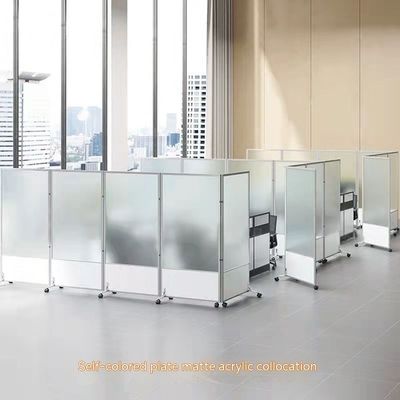 Muebles comerciales Partidos transparentes con cristal de oficina Pantalla móvil plegable