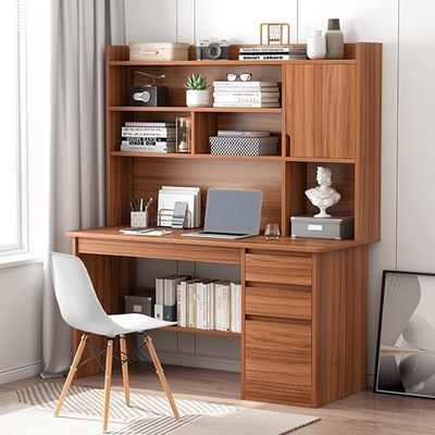 Casa Estudiante Mesa de estudio Escritorio Estante de libros Estante de libros Todo en uno Escritorio para computadora simple