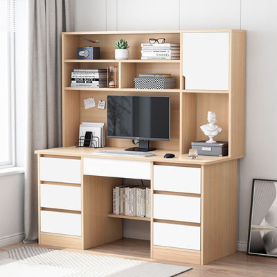 Casa Estudiante Mesa de estudio Escritorio Estante de libros Estante de libros Todo en uno Escritorio para computadora simple