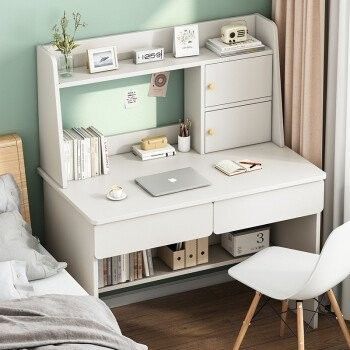 Estancia de libros combinación Escritorio en el hogar con mesa multifuncional y diseño simple