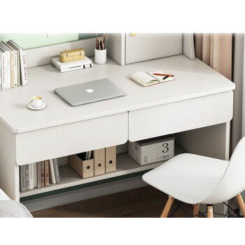Estancia de libros combinación Escritorio en el hogar con mesa multifuncional y diseño simple