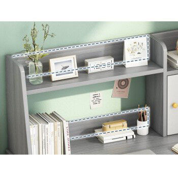 Estancia de libros combinación Escritorio en el hogar con mesa multifuncional y diseño simple