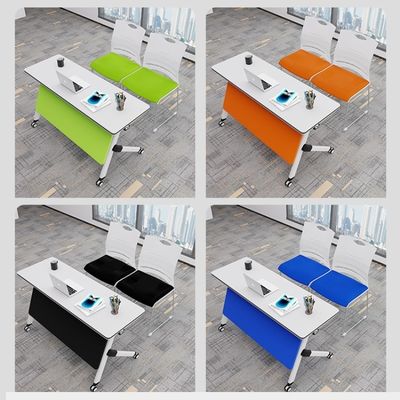 Diseño moderno de mesa de entrenamiento plegable y combinación de sillas para oficina multifuncional