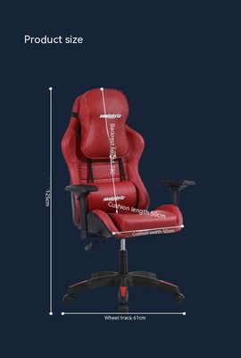 Silla de juego competitiva con ajuste de altura del respaldo completo y diseño ergonómico
