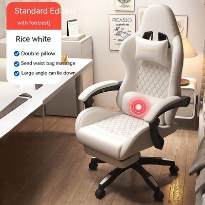 Silla de computadora de juegos de colores personalizados con elevación de inclinación y características de soporte atlético