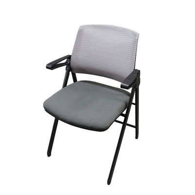 Silla de oficina de formación cómoda con manivela fija reclinada y diseño plegable