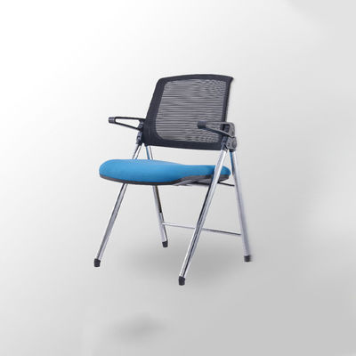 Silla de oficina de formación cómoda con manivela fija reclinada y diseño plegable